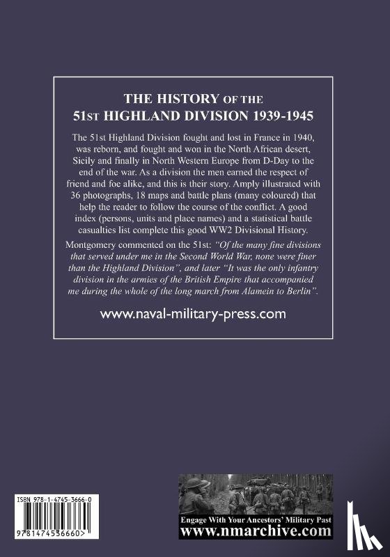 Salmond, J B - THE HISTORY OF THE 51st HIGHLAND DIVISION 1939-1945