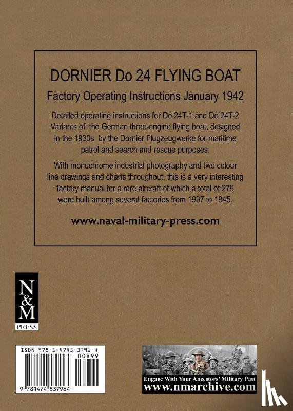 Dornier-Werke G M B H - DORNIER Do 24 FLYING BOAT