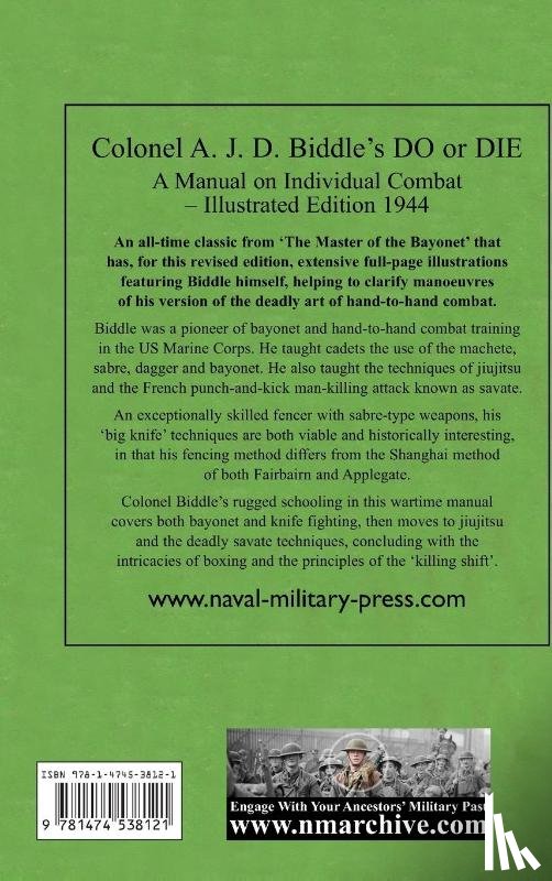 Biddle, Colonel A J D - Colonel A. J. D. Biddle's Do or Die