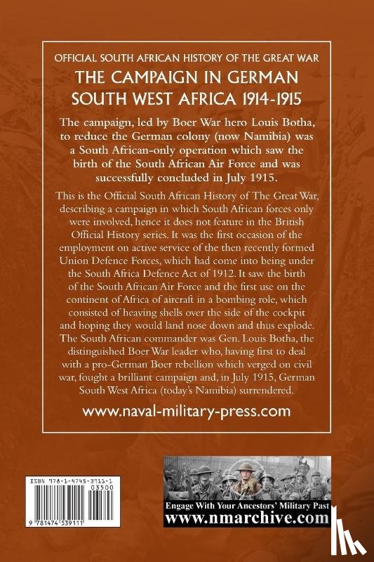 Collyer, Brig-Gen J J - The Campaign in German South West Africa. 1914-1915