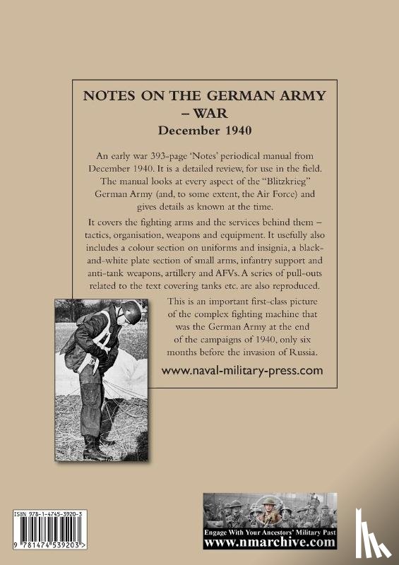 The General Staff, War Office - Notes on the German Army-War