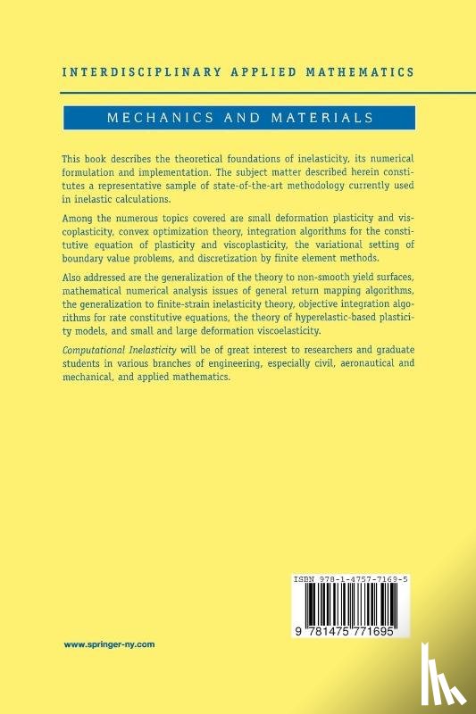 Simo, J.C., Hughes, T.J.R. - Computational Inelasticity