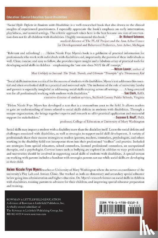 Myers, H. Nicole - Social Skills Deficits in Students with Disabilities