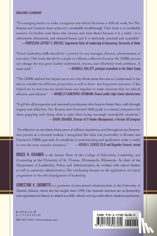 Kramer, Bruce H., Enomoto, Ernestine K. - Leading Ethically in Schools and Other Organizations