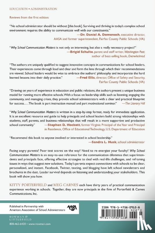 Porterfield, Kitty, Carnes, Meg - Why School Communication Matters