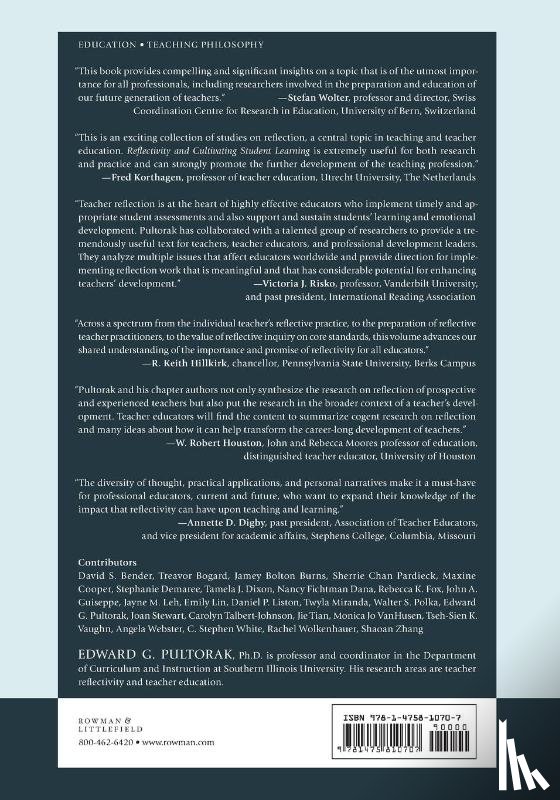Pultorak, Edward G. - Reflectivity and Cultivating Student Learning