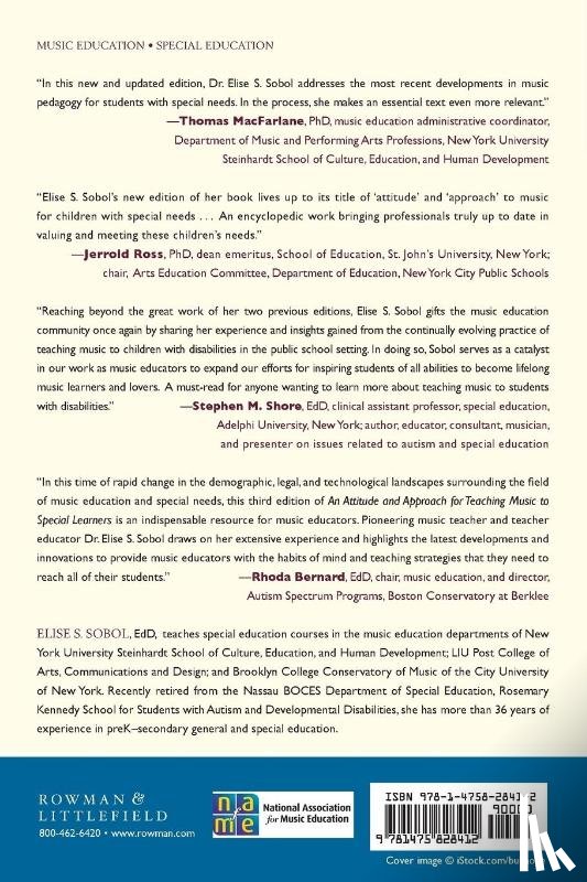 Sobol, Elise S. (Long Island University-Post) - An Attitude and Approach for Teaching Music to Special Learners