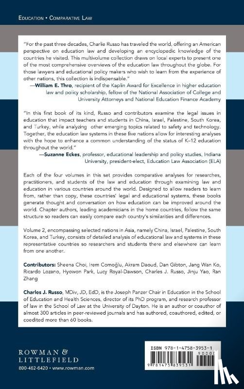 - Handbook of Comparative Education Law