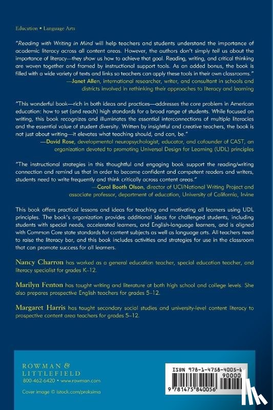 Charron, Nancy, Fenton, Marilyn, Harris, Margaret - Reading with Writing in Mind
