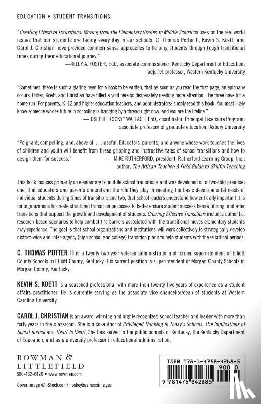 Potter, C. Thomas, Koett, Kevin S., Christian, Carol J. - Creating Effective Transitions