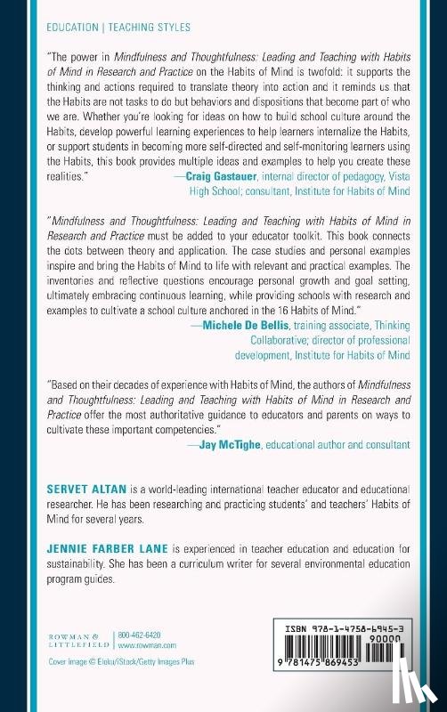Altan, Servet, Lane, Jennie Farber - Mindfulness and Thoughtfulness