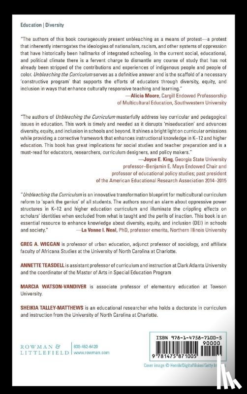 Wiggan, Greg, Teasdell, Annette, Watson-Vandiver, Marcia J., Talley-Matthews, Sheikia - Unbleaching the Curriculum
