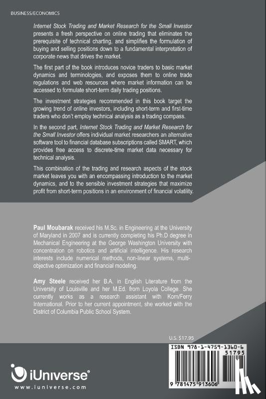 Moubarak, Paul M, Steele, Amy E - Internet Stock Trading and Market Research for the Small Investor