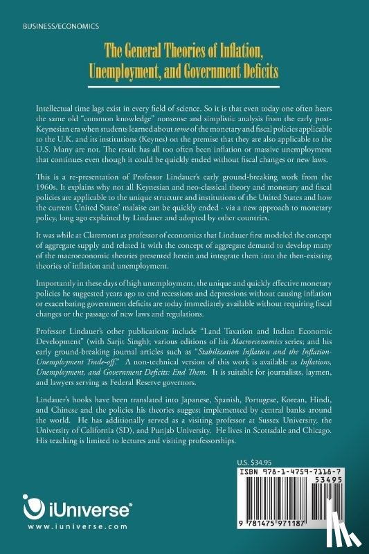 Lindauer, John - The General Theories of Inflation, Unemployment, and Government Deficits