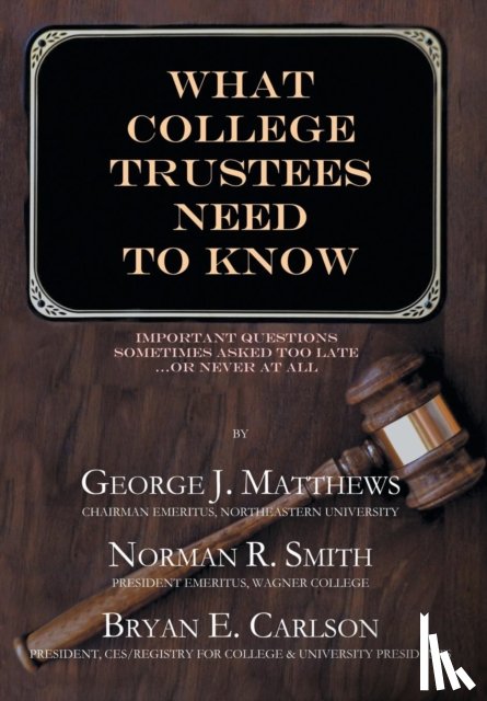 Smith, Dr Norman - What College Trustees Need to Know