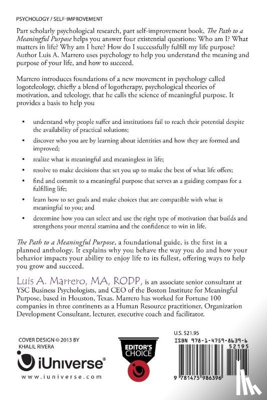 Marrero Ma Rodp, Luis A - The Path to a Meaningful Purpose