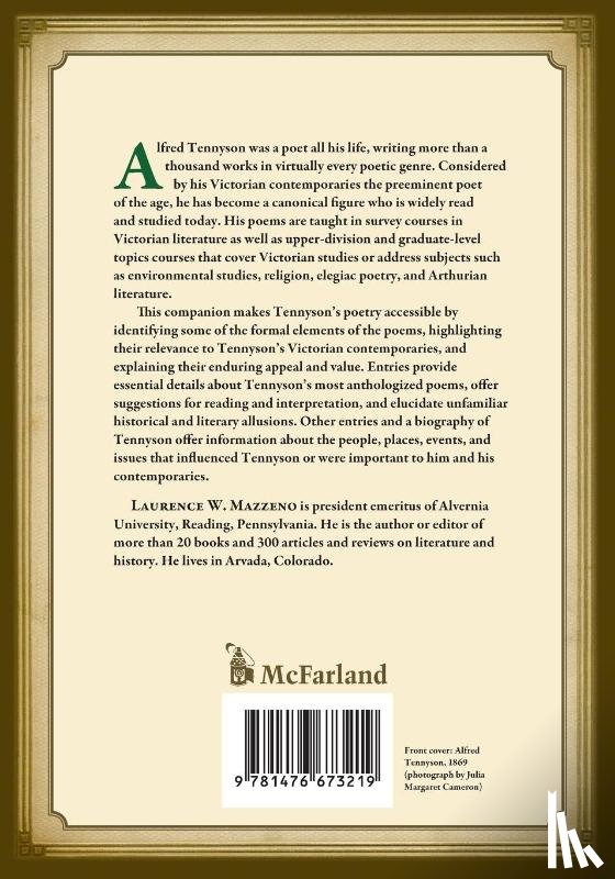 Mazzeno, Laurence W. - Alfred Tennyson