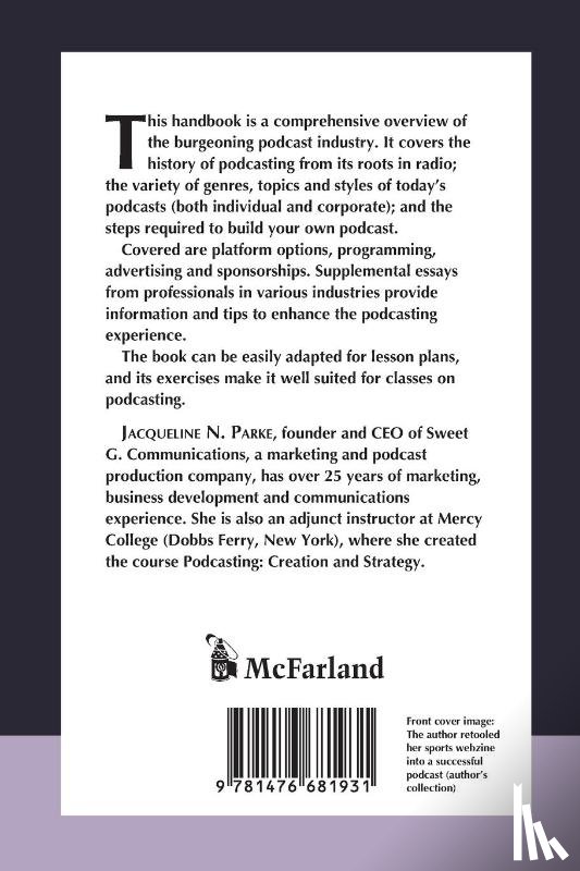 Parke, Jacqueline N. - The Podcast Handbook