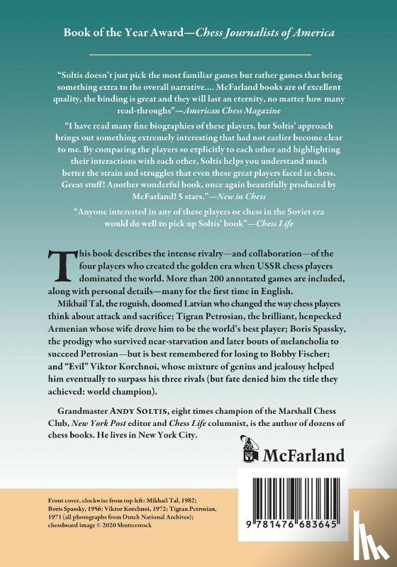 Soltis, Andrew - Tal, Petrosian, Spassky and Korchnoi