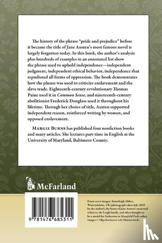 Burns, Margie - Jane Austen, Abolitionist