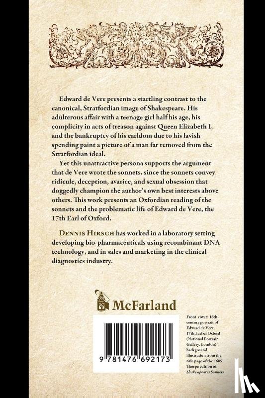 Hirsch, Dennis - Shakespeare and the Authorship of the Sonnets