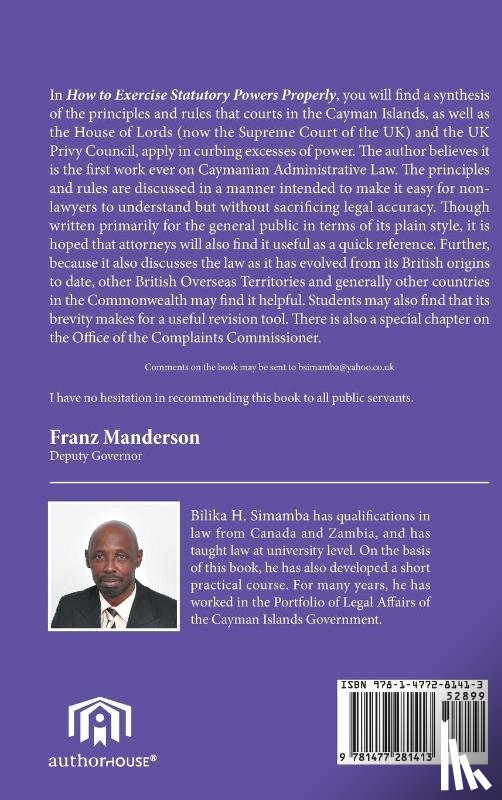 Simamba, Bilika H. - How to Exercise Statutory Powers Properly