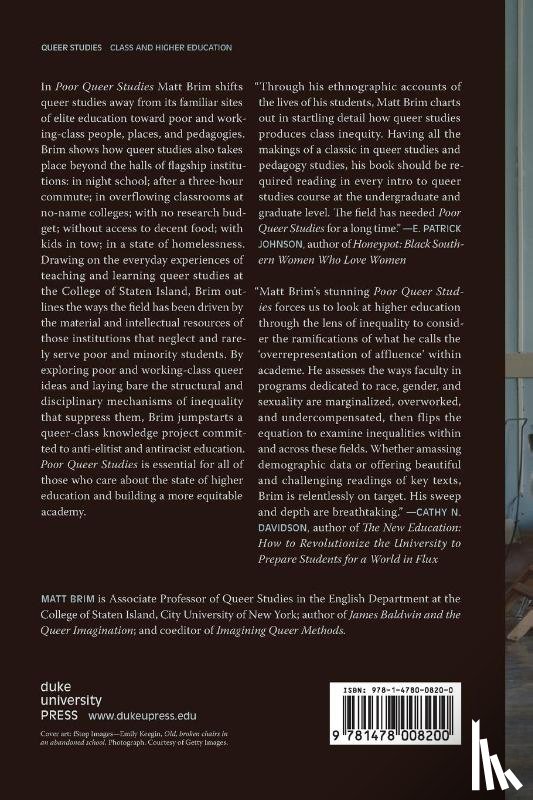 Brim, Matt - Poor Queer Studies