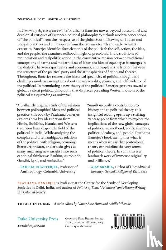 Banerjee, Prathama - Elementary Aspects of the Political