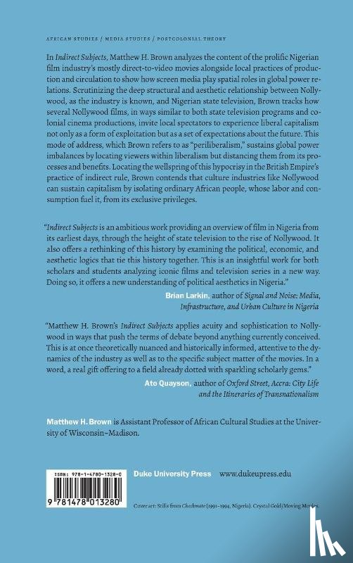 Brown, Matthew H. - Indirect Subjects
