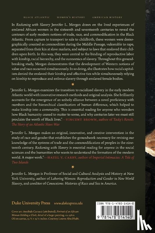 Morgan, Jennifer L. - Reckoning with Slavery