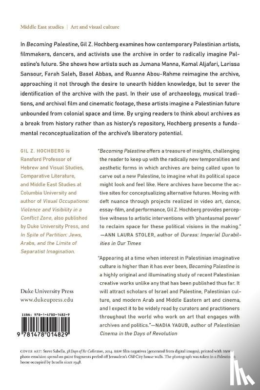 Hochberg, Gil Z. - Becoming Palestine