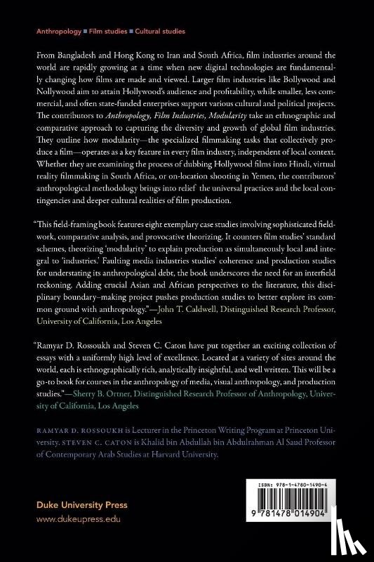  - Anthropology, Film Industries, Modularity