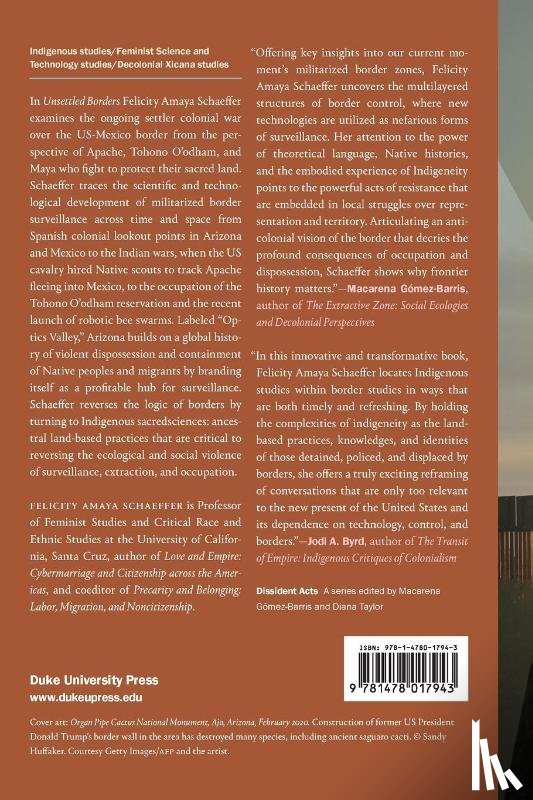 Schaeffer, Felicity Amaya - Unsettled Borders