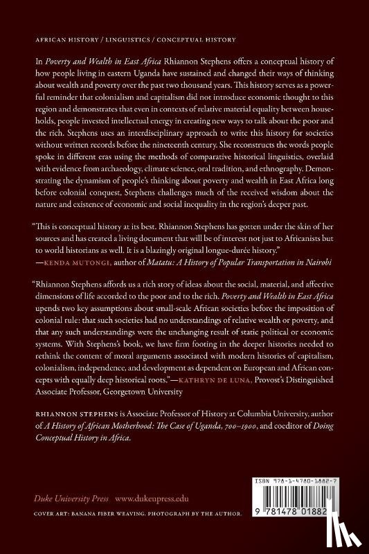 Stephens, Rhiannon - Poverty and Wealth in East Africa