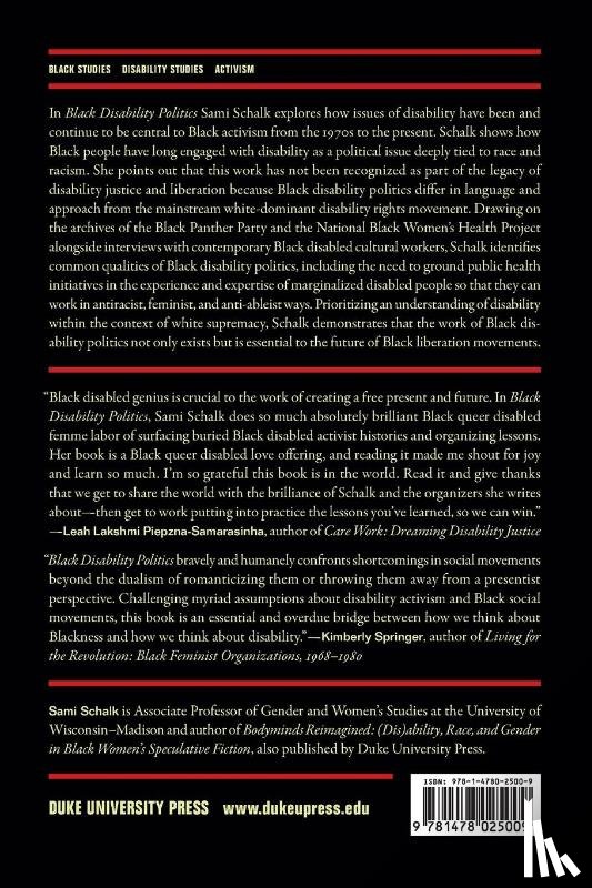 Schalk, Sami - Black Disability Politics