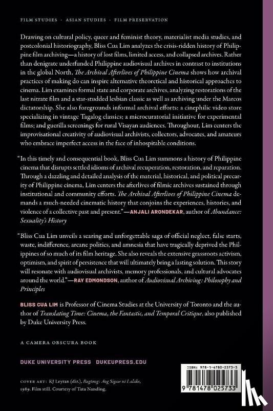Lim, Bliss Cua - The Archival Afterlives of Philippine Cinema