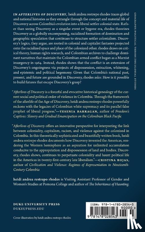 rhodes, heidi andrea restrepo - Afterlives of Discovery