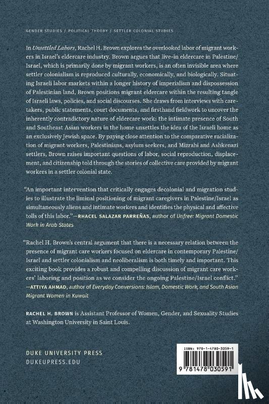 Brown, Rachel H. - Unsettled Labors
