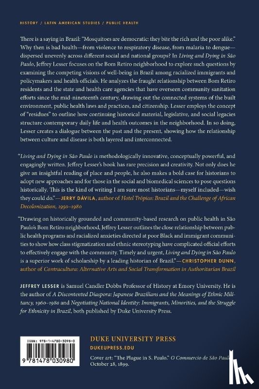 Lesser, Jeffrey - Living and Dying in Sao Paulo