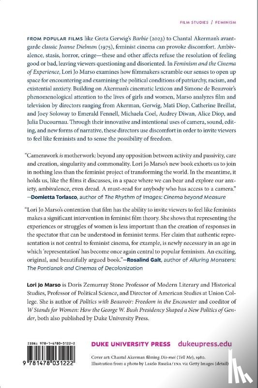 Marso, Lori Jo - Feminism and the Cinema of Experience