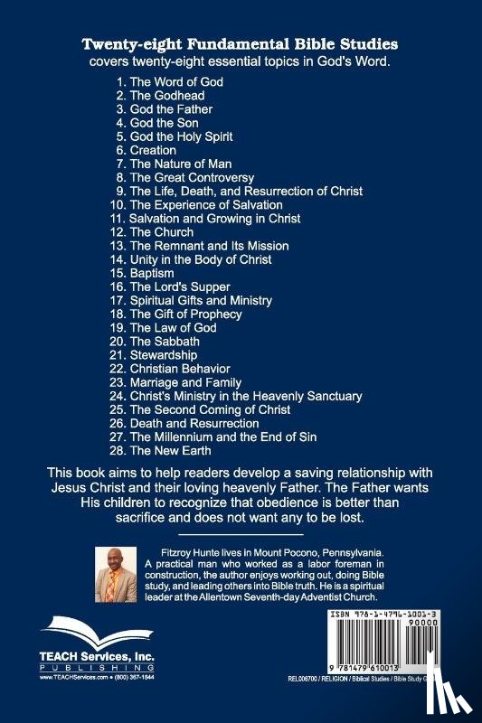 Hunte, Fitzroy - Twenty-eight Fundamental Bible Studies