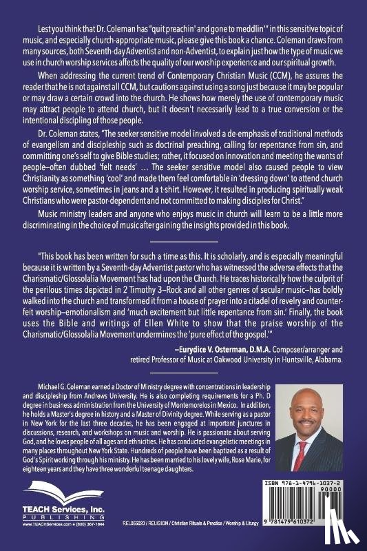 Coleman, Michael G - Reflections on Issues in Music and Worship