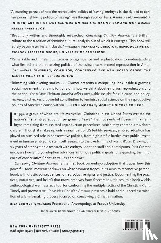 Cromer, Risa - Conceiving Christian America