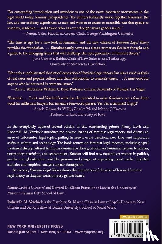 Levit, Nancy, Verchick, Robert R.M., Minow, Martha - Feminist Legal Theory (Second Edition)