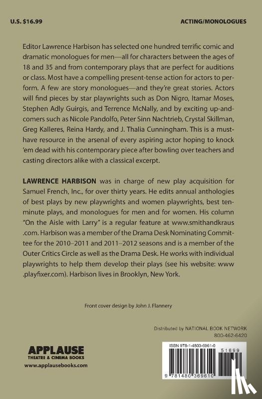 Harbison, Lawrence - Best Contemporary Monologues for Men 18-35