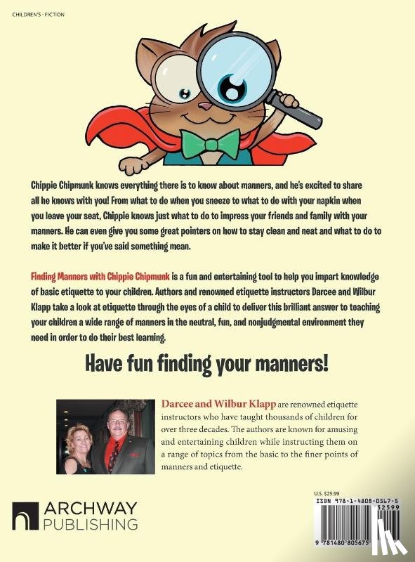 Darcee and Wilbur Klapp - Finding Manners with Chippie Chipmunk