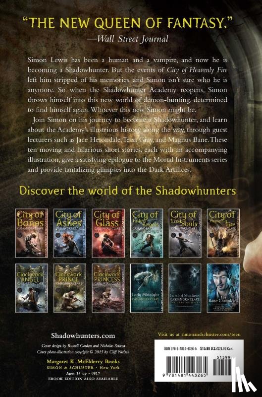 Clare, Cassandra, Rees Brennan, Sarah, Johnson, Maureen, Wasserman, Robin - Tales from the Shadowhunter Academy