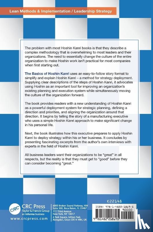 Kesterson, Randy K. (General Dynamics ATP - The Basics of Hoshin Kanri