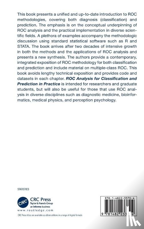 Nakas, Christos (University of Thessaly, Bantis, Leonidas, Gatsonis, Constantine (Brown University - ROC Analysis for Classification and Prediction in Practice