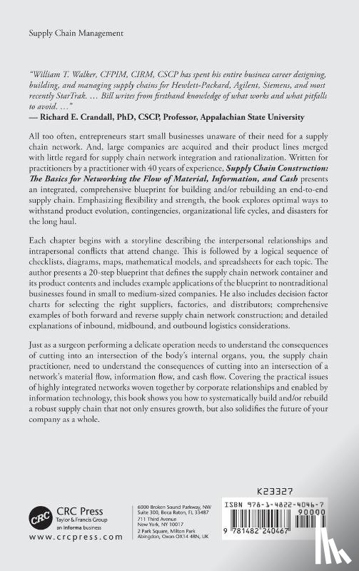 Walker, William T. (Polytechnic Institute of NYU - Supply Chain Construction